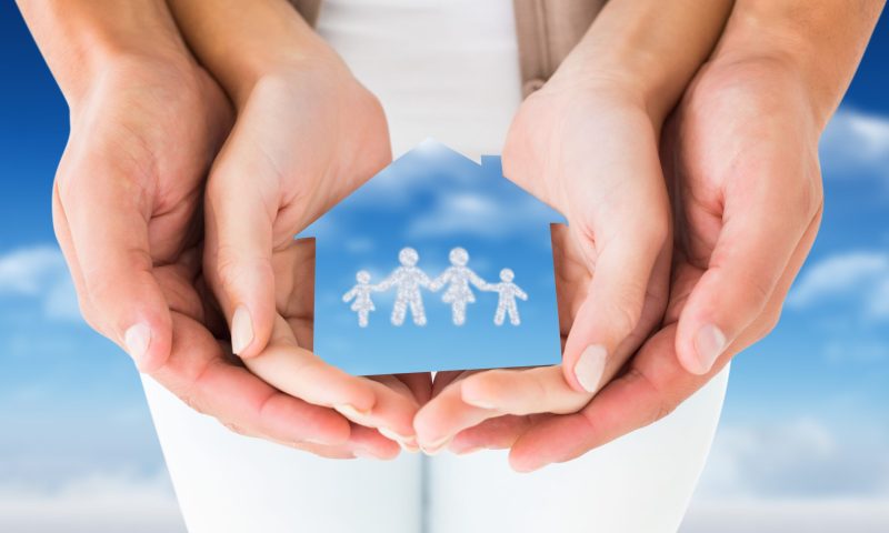 composite of couple hands holding family graphic